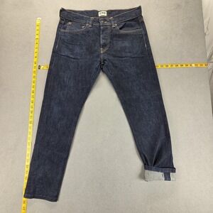 Edwin Jeans Mens Blue Selvedge ED-80 Slim Tapered Japanese Button Fly Fits 32x27